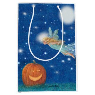 Sac Cadeau Moyen Magical Fairy and Jack O'Lantern Halloween party