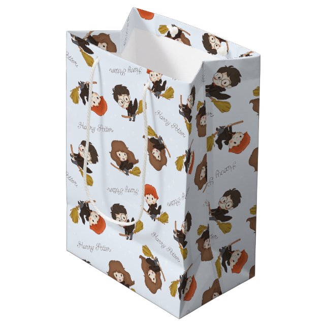 Sac Cadeau Moyen Magique HARRY POTTER™ et Hogwarts (Devant Angle)