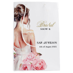 Sac Cadeau Moyen Magnifique robe de mariée pour une fête de douche