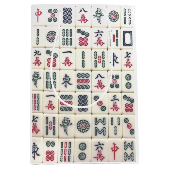 Sac Cadeau Moyen Mahjong Tiles (Devant)