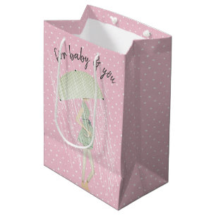 Sac Cadeau Moyen Maman attenante avec parapluie en Pois