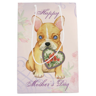 Sac Cadeau Moyen Maman de coeur de Frenchie