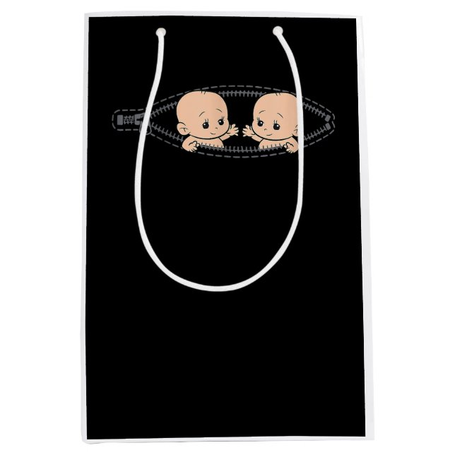 Sac Cadeau Moyen Maman De Twin Grossesse Twins Maman Enceinte Avec  (Devant)