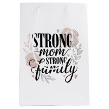 Maman forte, famille forte, citation florale artis