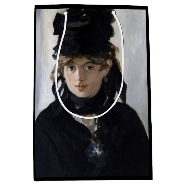 Sac Cadeau Moyen Manet - Berthe Morisot with a bouquet of violets (Devant)