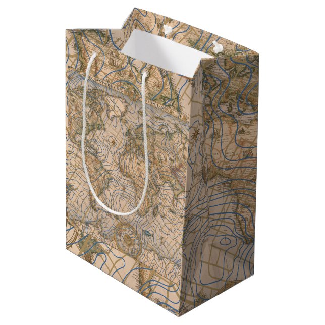Sac Cadeau Moyen Mappa Mundi (Dos Angle)