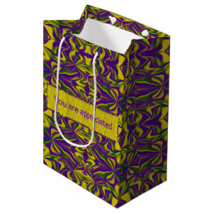 Sac Cadeau Moyen Mardi Gras Kaleidoscope