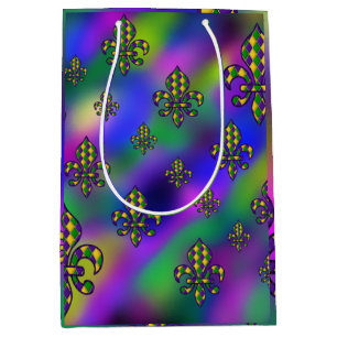 Sac Cadeau Moyen Mardi Gras Motif