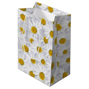 Sac Cadeau Moyen Marguerites d'anniversaire