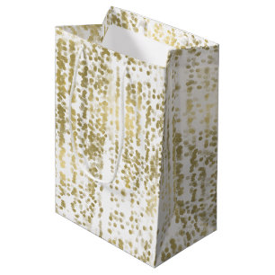 Sac Cadeau Moyen Mariage Abstrait Gold Jewel Bokeh