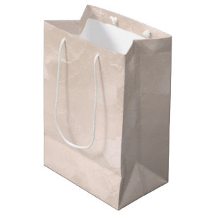 Sac Cadeau Moyen Mariage chic perle glamour ivoire rose