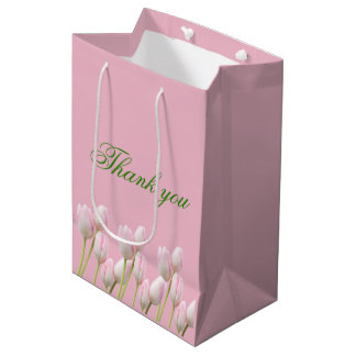 Sac Cadeau Moyen Mariage de Cowgirl Côtière tulipe rose