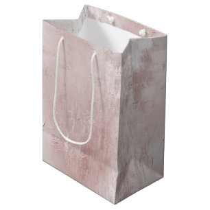 Sac Cadeau Moyen Mariage rose pâle chic Dusty Rose