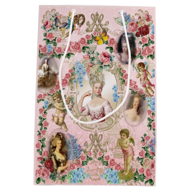 Sac Cadeau Moyen Marie Antoinette Rose of Versailles  Gift Bag (Dos)