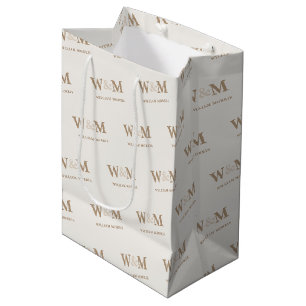 Sac Cadeau Moyen Marque de logo marron chameau Terre Chaude Entrepr