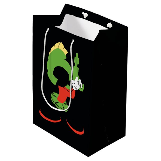 Sac Cadeau Moyen MARVIN MARTIAN™ Silhouette avec Raygun (Devant Angle)