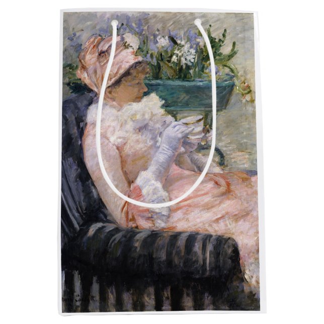 Sac Cadeau Moyen Mary Cassatt - La Coupe du Thé (Devant)