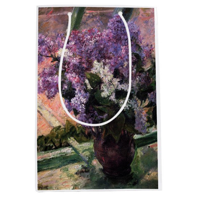 Sac Cadeau Moyen Mary Cassatt - Lilacs dans une fenêtre (Devant)