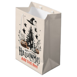 Sac Cadeau Moyen Mashup de Noël d'Halloween