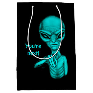 Sac Cadeau Moyen Mauvais Alien, Tu es le prochain !