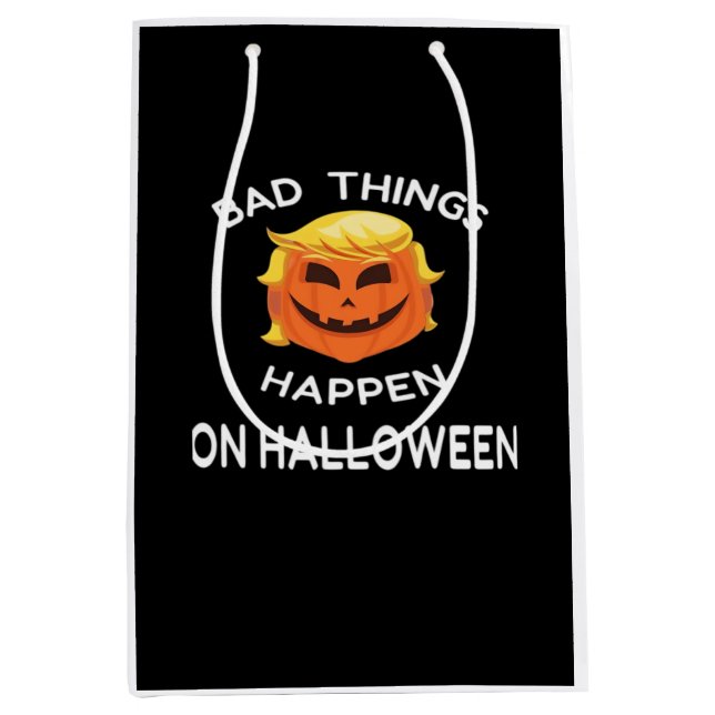 Sac Cadeau Moyen Mauvais Halloween Drôle Trumpkin Pour Votre Frien (Devant)