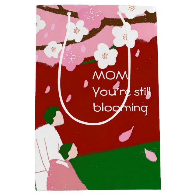 Sac Cadeau Moyen Mec, ta floraison est toujours en cours (Devant)