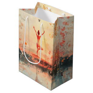 Sac Cadeau Moyen Méditation sereine au lever du soleil (7)