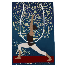 Méditation Yoga Gold, Blue et Red Mandala