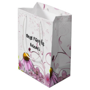 Sac Cadeau Moyen Meilleurs amis pour toujours, Daisy Graphic Design