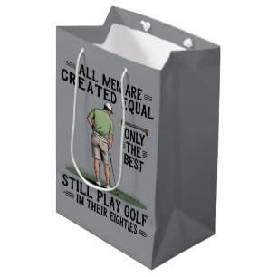 Sac Cadeau Moyen Meilleurs hommes jouent au golf Eighties drôle gol