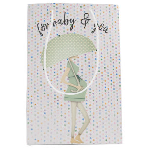 Sac Cadeau Moyen Mère attenante avec parapluie