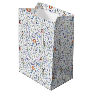 Sac Cadeau Moyen Mermaids magiques Aquarelle moderne
