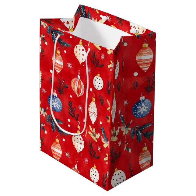 Sac Cadeau Moyen Merry Christmas Gift Bag (Devant Angle)