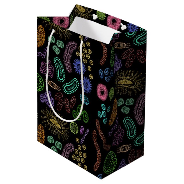 Sac Cadeau Moyen Microbes (Dos Angle)