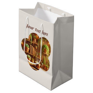 Sac Cadeau Moyen Mignon ajoutez votre texte café 