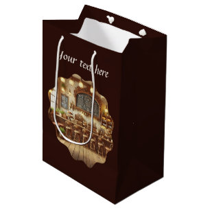 Sac Cadeau Moyen Mignon ajoutez votre texte café