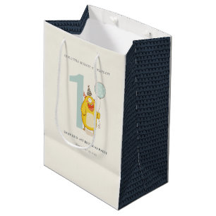 Sac Cadeau Moyen Mignonne Petit Monstre Jaune N'Importe Quel Âge An