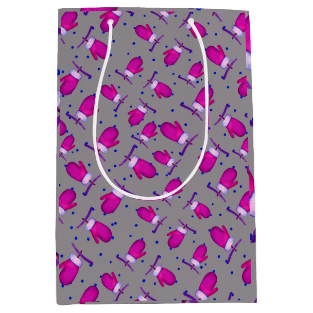 Sac Cadeau Moyen Mittens retro_gray (Devant)