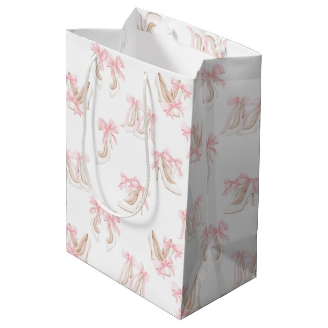 Sac Cadeau Moyen Modèle de chaussures coquette  (Dos Angle)