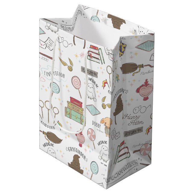 Sac Cadeau Moyen Modèle de magie miniature HARRY POTTER™ (Devant Angle)