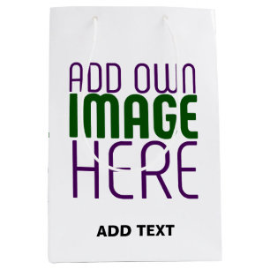 SAC CADEAU MOYEN MODELE DE TEXTE D'IMAGE BLANCHE SIMPLE ÉDITABLE MO