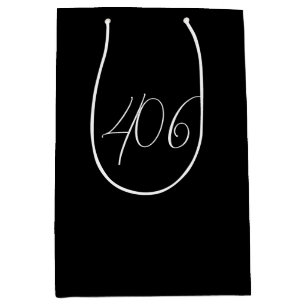 Sac Cadeau Moyen Moderne minimaliste Montana 406 Noir