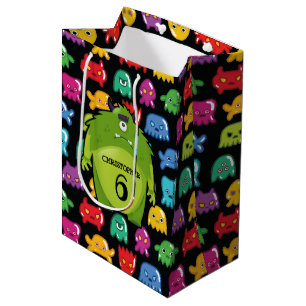 Sac Cadeau Moyen Monstre vert