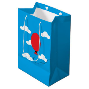 Sac Cadeau Moyen Montée du ballon rouge