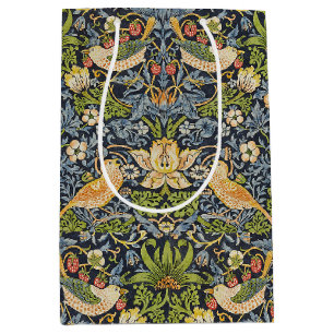Sac Cadeau Moyen Morris Voleur de Fraises Bleu Nuit Art Fin Vintage