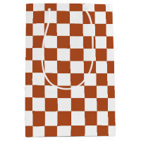 Motif à carreaux marron et blanc