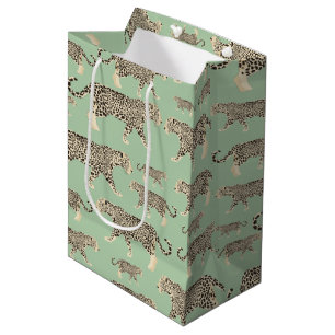 Sac Cadeau Moyen Motif animal Jungle Jaguar