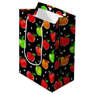 Sac Cadeau Moyen Motif d'application d'aquarelle vive