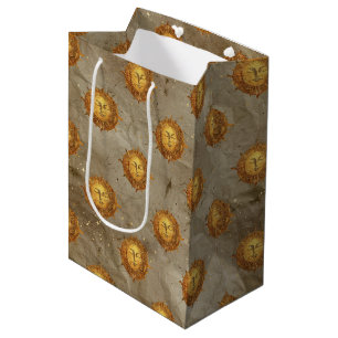 Sac Cadeau Moyen Motif d'astrologie solaire céleste vintage