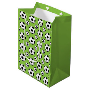 Sac Cadeau Moyen Motif de balle de football de dessin